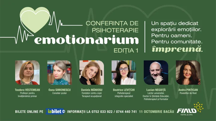 Bacau: Conferința de Psihoterapie Emotionarium - Ediția 1