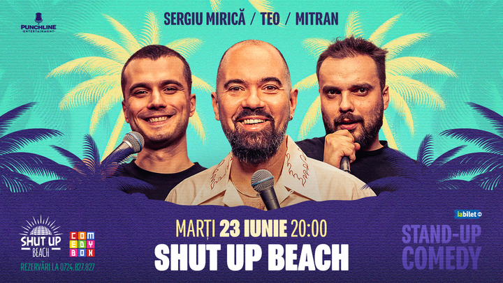 Constanța: Stand-up comedy cu Teo, Sergiu Mirică și Dragoș Mitran