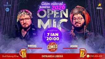 Stand-up Comedy OpenMic - Ghicim viitorul 2026 la ComicsClub!