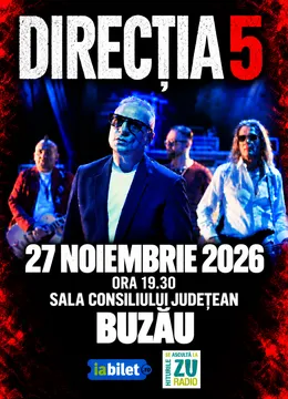 Buzau: Concert Direcția 5 - „100% Direcția 5”