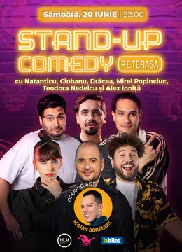 The Fool Terasa: Stand-up comedy cu Natanticu, Ciobanu, Drăcea, Mirel Popinciuc, Teodora Nedelcu și Alex Ioniță