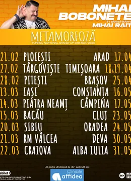 Stand up comedy cu Mihai Bobonete - Metamorfoză