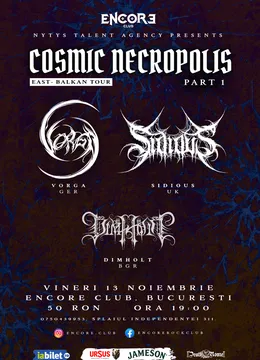 Vorga + Sidious + Dimholt Live @Encore Club