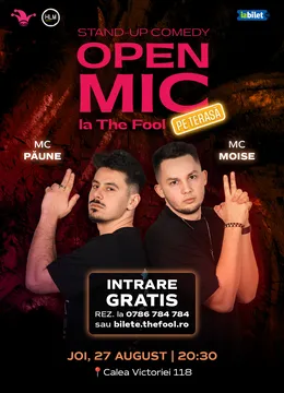 The Fool Terasa: Open Mic: MCs Moise & Păune