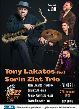 Galați: Concert Tony Lakatos feat Sorin Zlat Trio