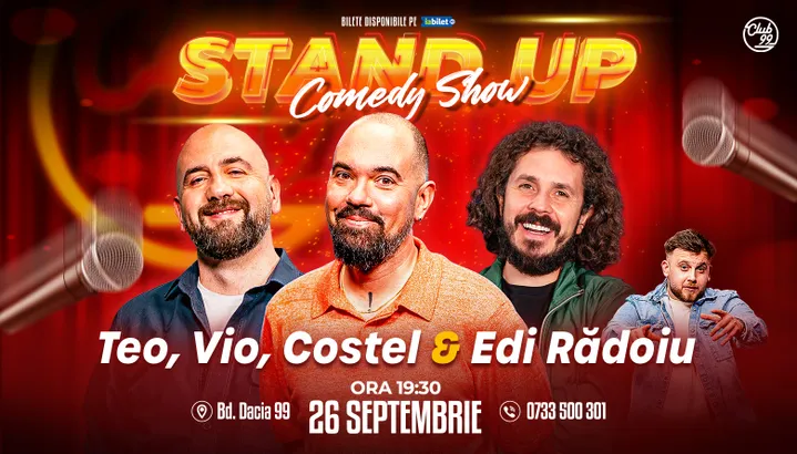 Stand-up Comedy cu Teo, Vio, Costel - Edi Rădoiu la Club 99