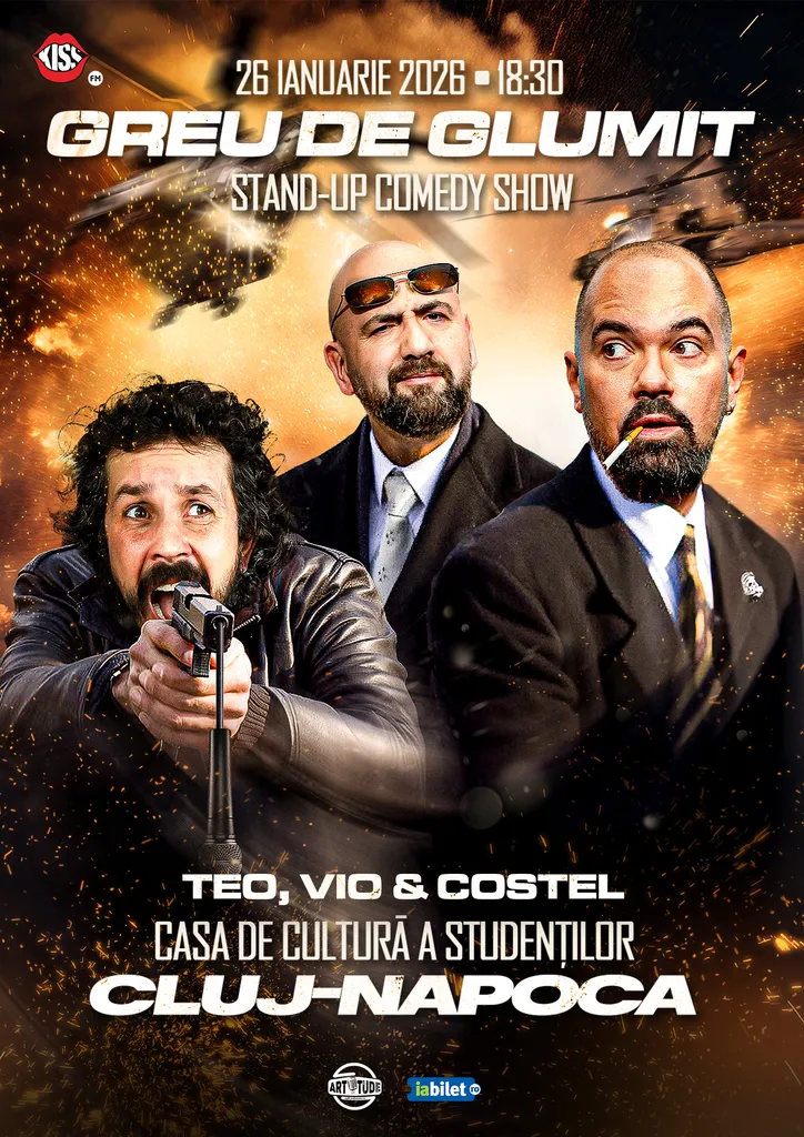 Cluj-Napoca: Greu de glumit cu Teo, Vio și Costel | Stand Up Comedy Show