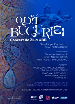 Cluj-Napoca: Odă Bucuriei. Concert de ziua UBB