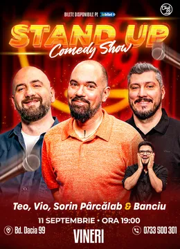 Stand-up Comedy cu Teo, Vio, Sorin Pârcălab - Banciu la Club 99