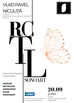 Targoviste: Recital SonoArt - Vlad Pavel Niculiță | Vioara între eleganță și virtuozitate