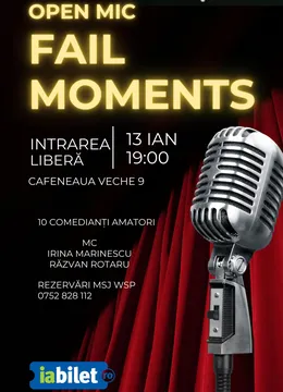 Open Mic Fail Moments: MCs: Irina & Răzvan