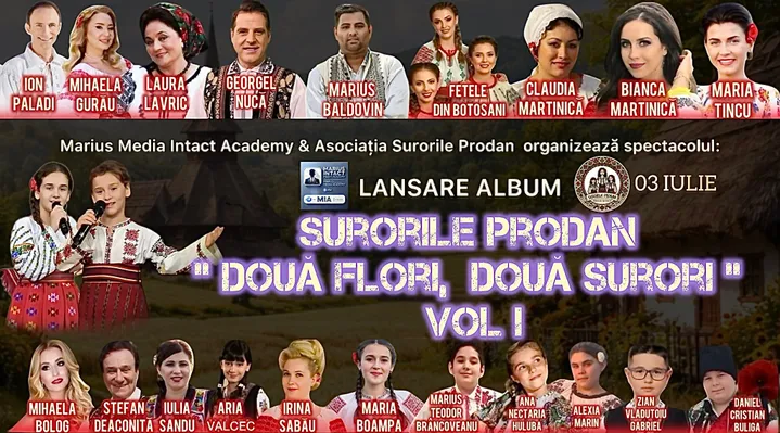 Iași: Surorile Prodan  - „Două voci, aceeași inimă” - Lansare CD
