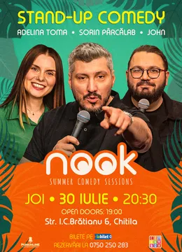Chitila: Stand-up comedy cu Sorin Pârcălab, Adelina Toma și John