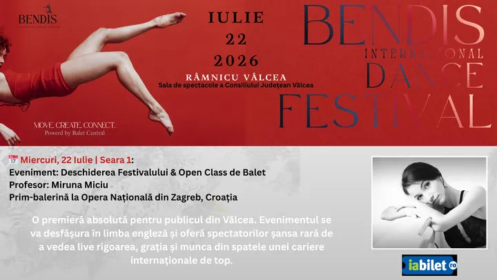 Râmnicu Vâlcea: Open Class – Studii de Balet pe Scenă | Ziua 1 | 22 Iulie