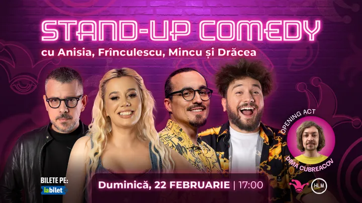 The Fool: Stand-up comedy cu Anisia, Frînculescu, Mincu și Drăcea