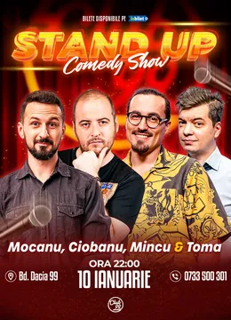 Stand-up Comedy cu Mocanu, Andrei Ciobanu, Mincu & Toma la Club 99