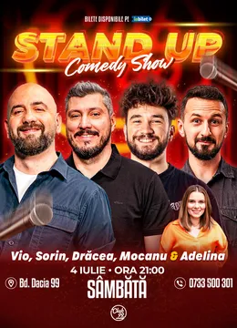 Stand-up Comedy cu Vio, Sorin Pârcălab, Drăcea, Mocanu - Adelina Toma la Club 99
