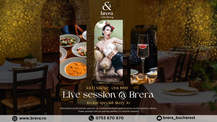 Live Session @Brera | Invitat Special: Jazzy Jo