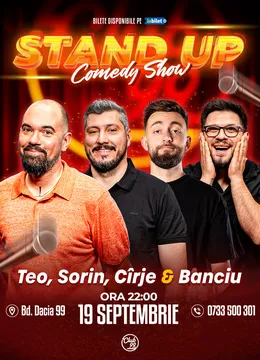 Stand-up Comedy cu Teo, Sorin Parcalab, Cîrje - Banciu la Club 99