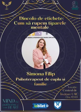 Iasi: MIND - Workshop: Dincolo de etichete: Cum să rupem tiparele mentale