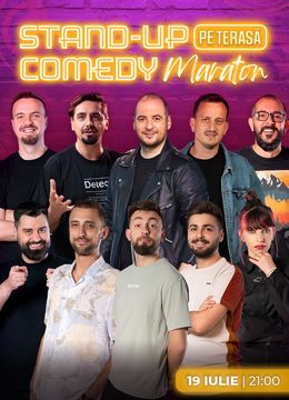 The Fool: Stand-up Comedy Maraton pe terasă cu: Natanticu, Andrei Ciobanu, Gherghe, Mane Voicu, Cîrje, Geo Adrian, Teodora Nedelcu, Dobrotă, George Dumitru și Edi Vacariu