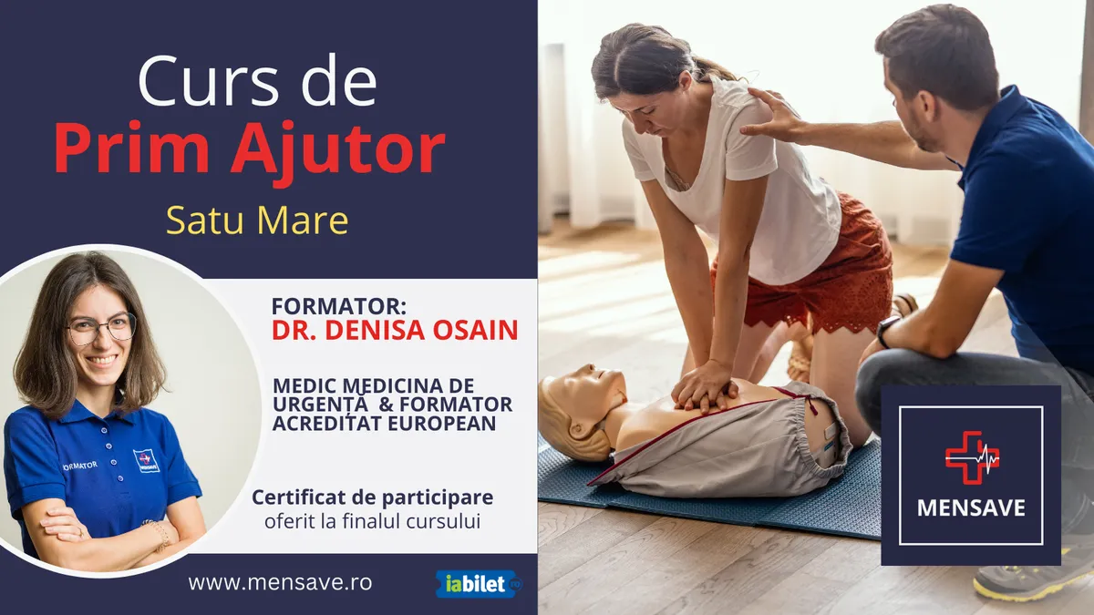 Cursuri de prim ajutor cu MENSAVE