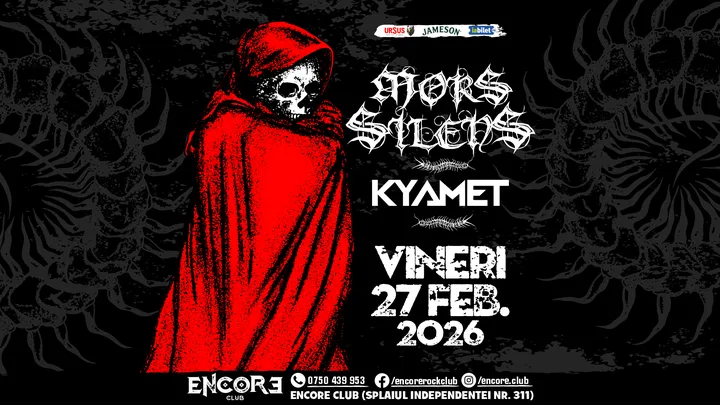 Concert Mors Silens (HU) x Shit Infested Roach Human Carcass (CZ) x Kyamet (RO)