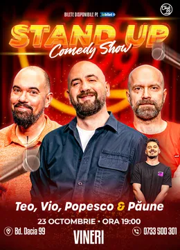 Stand-up Comedy cu Teo, Vio, Cristi Popesco - Florentin Păune la Club 99 - Show 1
