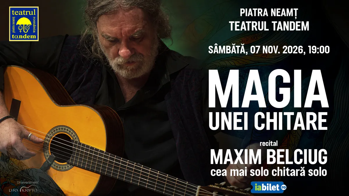 Magia unei chitare. Recital Maxim Belciug, cea mai solo chitară solo