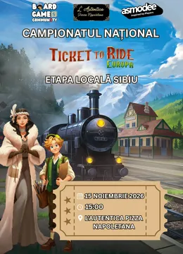 Sibiu: Campionat Ticket to Ride - Etapa Locală Sibiu 2026