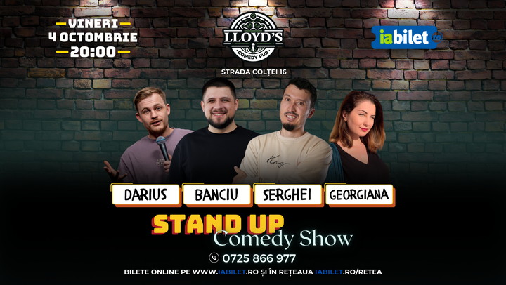 Stand-up Comedy cu Banciu, Serghei, Darius & Georgiana