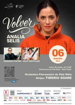 Sibiu: Volver - Concert vocal simfonic cu Analia Selis