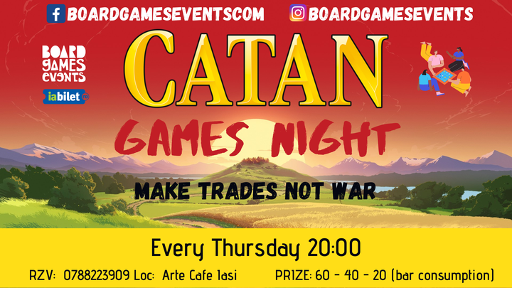 Iasi: Catan Social @Arte Cafe