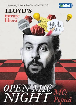 Lloyd's: Stand-up comedy Open Mic cu MC Popică 7.10