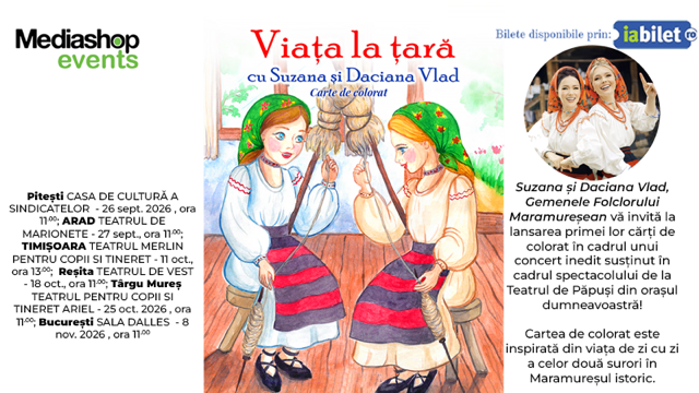 Turneu Teatru de papusi & Concert cu Suzana și Daciana Vlad Gemenele Folclorului Maramureșean