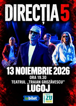 Lugoj: Concert Direcția 5 - „100% Direcția 5”