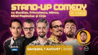 The Fool Terasa: Stand-up comedy cu Cîrje, Frînculescu, Mincu, Bucălae și Mirel Popinciuc
