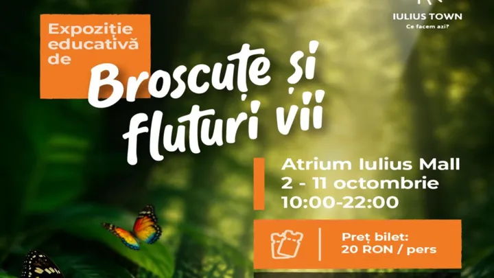 Timișoara: Expoziție Educativă de Broscuțe și Fluturi vii
