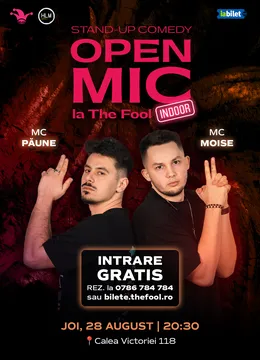 The Fool Open Mic: MCs Moise & Păune