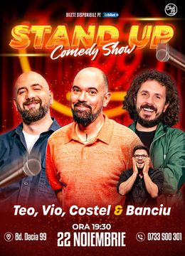 Stand-up Comedy cu Teo, Vio, Costel - Banciu la Club 99