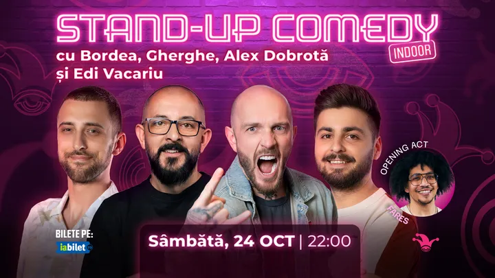 The Fool: Stand-up comedy cu Bordea, Gherghe, Alex Dobrotă și Edi Vacariu