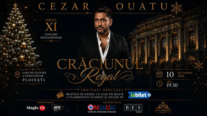 Ploiești: Concert Cezar Ouatu - “Crăciunul Regal”