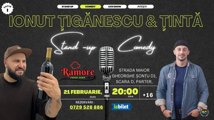 Pitesti: Stand-up Comedy cu Ionut Tiganescu si George Tinta