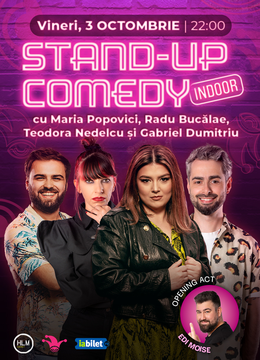 The Fool: Stand-up comedy cu Maria Popovici, Radu Bucălae, Teodora Nedelcu și Gabriel Dumitriu