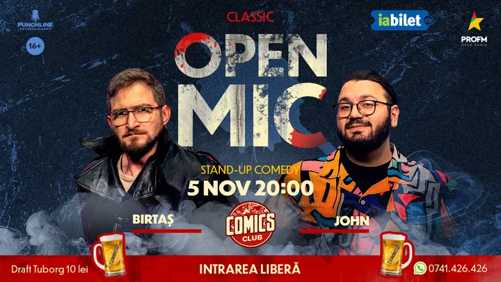 Stand-up Comedy OpenMic la ComicsClub!