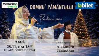 Arad: Concert de colinde Paula Hriscu: Domnu' Pământului | Invitat Alexandru Zărăndean