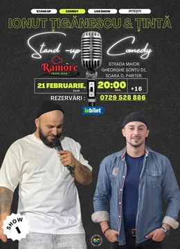 Pitesti: Stand-up Comedy cu Ionut Tiganescu si George Tinta
