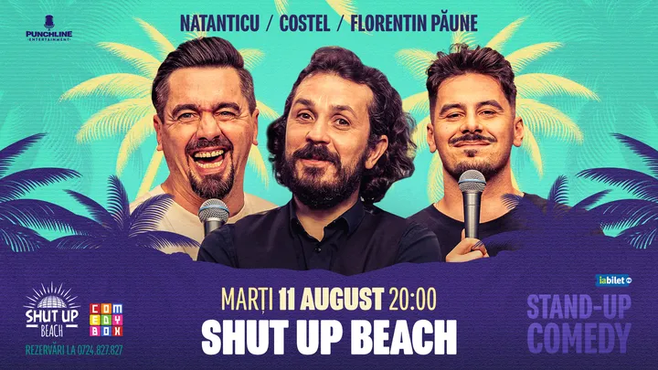 Constanța: Stand-up comedy cu Costel, Natanticu și Florentin Păune