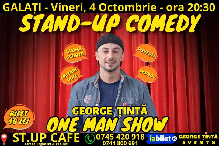 Galați: Stand-up Comedy cu George Țintă