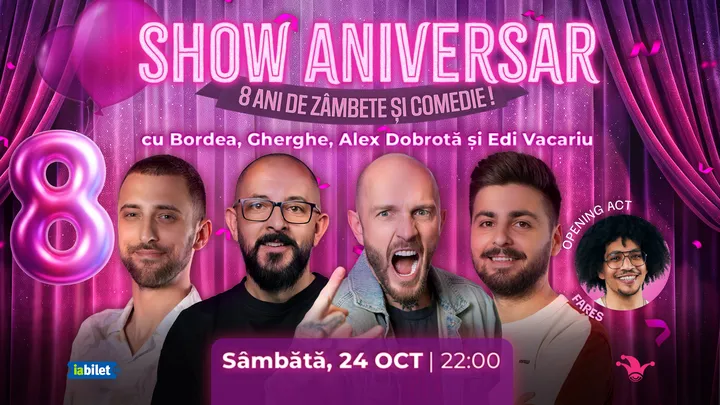 The Fool: Stand-up comedy cu Bordea, Gherghe, Alex Dobrotă și Edi Vacariu